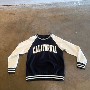 Navy and White California Sweatshirt